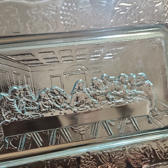 Vintage Light Blue/Green Glass Bread Plates - Picture 10 of 10